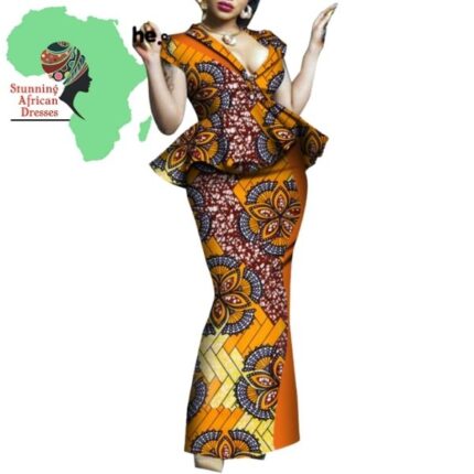SA3024 African Two Pieces Skirt Set