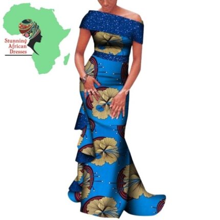 SA3036 African Style Elegant Party Sexy Evening Women Long Dress