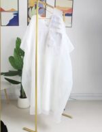 KT002 Women’s White Flowing Kaftan Dress - Image 6