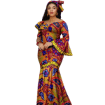 SA4028 New Fashion African Birthday Dresses for Women Luxury Ankara Print Slim Fit Women Dress Wedding Party Gown - Image 2