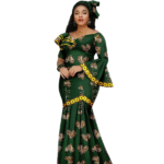 SA4028 New Fashion African Birthday Dresses for Women Luxury Ankara Print Slim Fit Women Dress Wedding Party Gown - Image 12