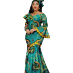 SA4028 New Fashion African Birthday Dresses for Women Luxury Ankara Print Slim Fit Women Dress Wedding Party Gown - Image 4