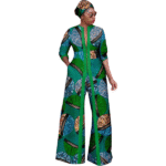 SA4035 African Clothes for Women Ankara Print 3-Piece Set | Long Jacket Coat, Pants & Headscarf Elegant Party Wear - Image 6