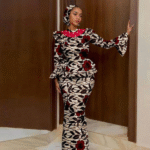 SA 4039African Dresses for Women Luxury Horn Sleeve Top & Mermaid Skirt with Headscarf | Traditional Ankara Print Wedding Outfit - Image 6