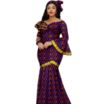 SA4028 New Fashion African Birthday Dresses for Women Luxury Ankara Print Slim Fit Women Dress Wedding Party Gown - Image 7