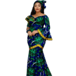 SA4028 New Fashion African Birthday Dresses for Women Luxury Ankara Print Slim Fit Women Dress Wedding Party Gown - Image 8
