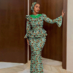 SA 4039African Dresses for Women Luxury Horn Sleeve Top & Mermaid Skirt with Headscarf | Traditional Ankara Print Wedding Outfit - Image 8