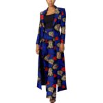 SA4033 African Women’s 2-Piece Suit Set – Traditional Long Sleeve Jacket Coat Ankara Print Office Wear - Image 10