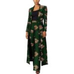 SA4033 African Women’s 2-Piece Suit Set – Traditional Long Sleeve Jacket Coat Ankara Print Office Wear - Image 7