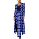 SA4033 African Women’s 2-Piece Suit Set – Traditional Long Sleeve Jacket Coat Ankara Print Office Wear - Image 5