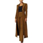 SA4033 African Women’s 2-Piece Suit Set – Traditional Long Sleeve Jacket Coat Ankara Print Office Wear - Image 4