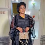 SA4049 African Attire For Women Black Abaya Embroidery Plus Size Elegant Party Church Dress With Scarf - Image 4