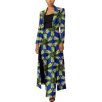 SA4033 African Women’s 2-Piece Suit Set – Traditional Long Sleeve Jacket Coat Ankara Print Office Wear - Image 16