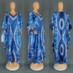 SA4052 African Dresses for Women Elegant Dashiki Abaya Maxi Dress Africa Clothes Ankara Dresses Spring Autumn Plus Size Dresses - Image 8
