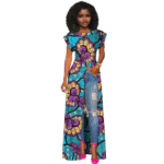 SA 4053 African Clothes for Women Short Sleeve Long Trench Overcoat Autumn Outwear Plus Size Oversized Coats Jacket Bazin Riche - Image 3