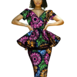SA4064 African 2 Piece Set for Women – Dashiki Print Skirt & Top | Ankara Wax Outfit | AFRIPRIDE