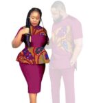 SA4057 African Couples Clothing Outfits – Ankara Wax Print Wedding Party Wear | AFRIPRIDE - Image 10