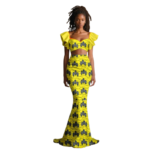 SA4063 African Women’s Dashiki 2-Piece Set – Flare Sleeve Crop Top & High Waist Maxi Skirt Ankara Party Outfit - Image 9