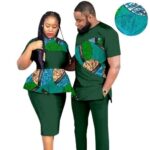 SA4057 African Couples Clothing Outfits – Ankara Wax Print Wedding Party Wear | AFRIPRIDE - Image 13