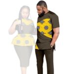 SA4057 African Couples Clothing Outfits – Ankara Wax Print Wedding Party Wear | AFRIPRIDE - Image 6