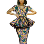 SA4064 African 2 Piece Set for Women – Dashiki Print Skirt & Top | Ankara Wax Outfit | AFRIPRIDE - Image 3